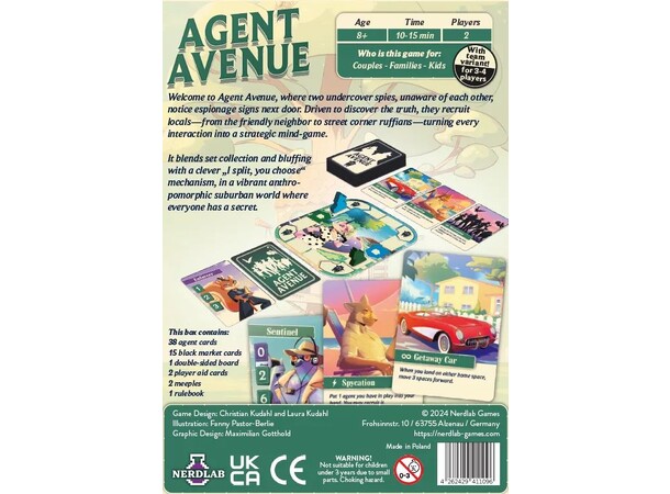 Agent Avenue Brettspill