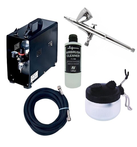 Airbrush Startpakke BEGYNNER Komplett Alt du trenger for å komme igang