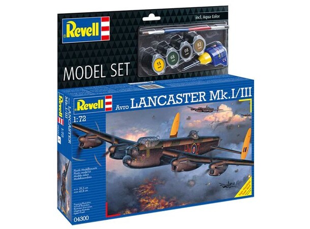 Avro Lancaster Mk.I/III Starter Set Revell 1:72 Byggesett 
