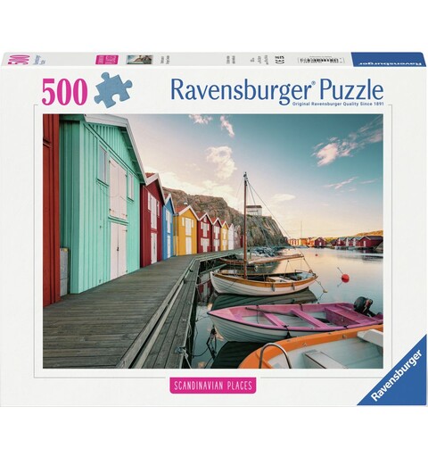 Boathouses in Smogen 500 biter Puslespill - Ravensburger Puzzle