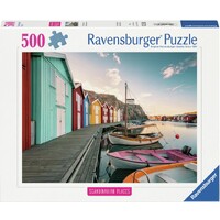 Boathouses in Smogen 500 biter Puslespill - Ravensburger Puzzle