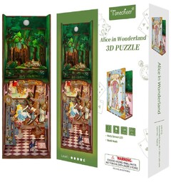 Book Nook Alice in Wonderland Tonecheer 3D Puzzle