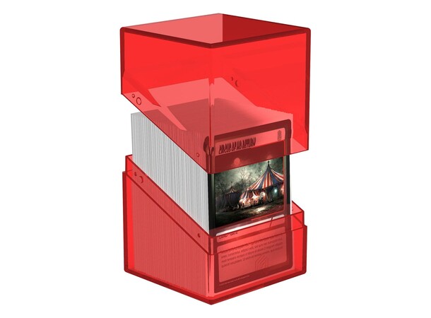 Boulder 100+ Clear Ruby Ultimate Guard Card Box 