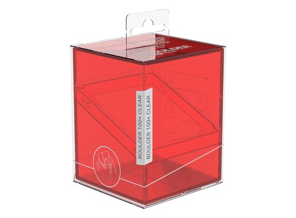 Boulder 100+ Clear Ruby Ultimate Guard Card Box 