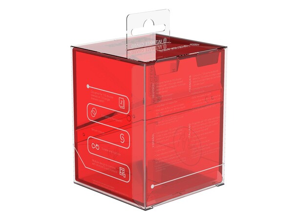 Boulder 100+ Clear Ruby Ultimate Guard Card Box 