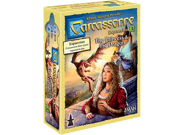 Carcassonne The Princess & Dragon Exp Utvidelse nr 3 til Carcassonne