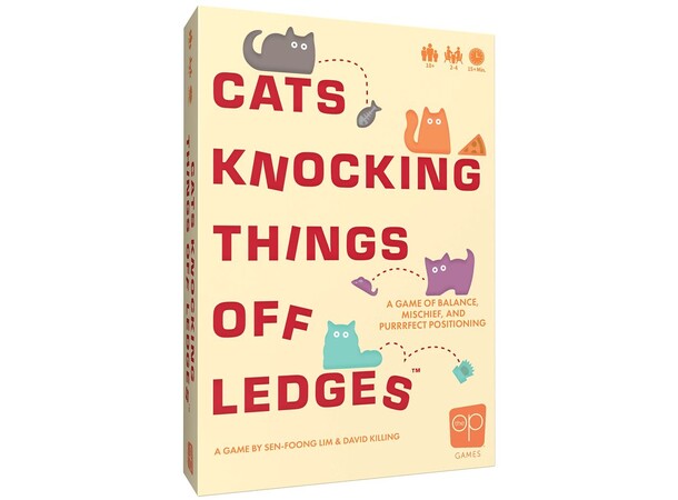 Cats Knocking Things Off Ledges Brädspel 