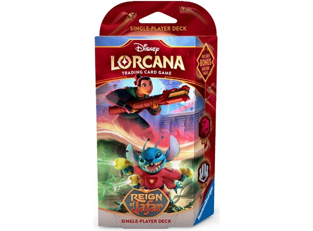 Disney Lorcana Reign of Jafar Starter #1 Single-Player Deck - Ruby & Steel 