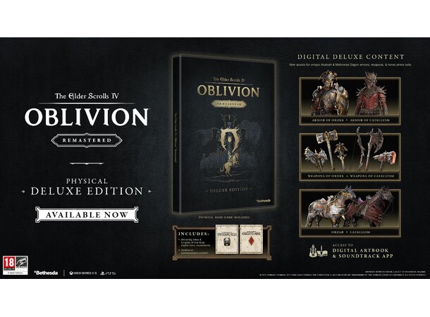 Elder Scrolls IV Oblivion Remastered PS5 Deluxe Edition 