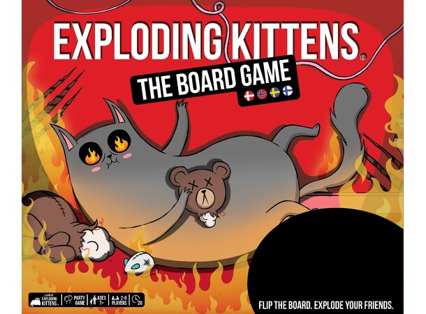 Exploding Kittens Board Game Brädspel Svensk utgåva 