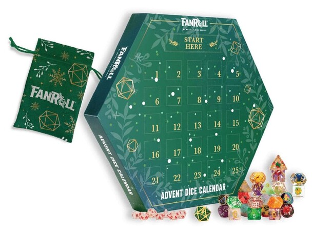 FanRoll Holiday Dice Julekalender 2025 Advent Calendar 
