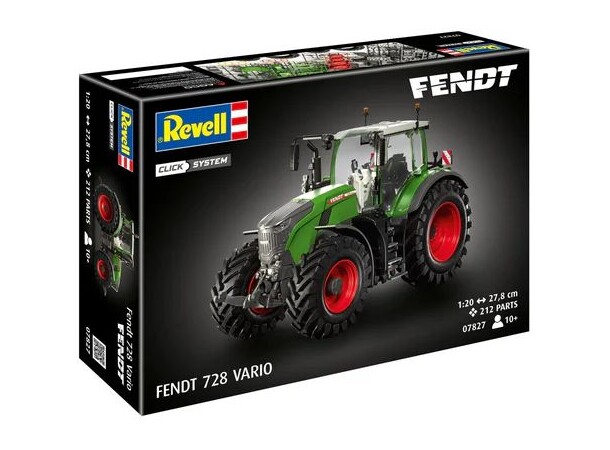Fendt 728 Vario Gen7 Tractor Revell 1:20 Byggesett 