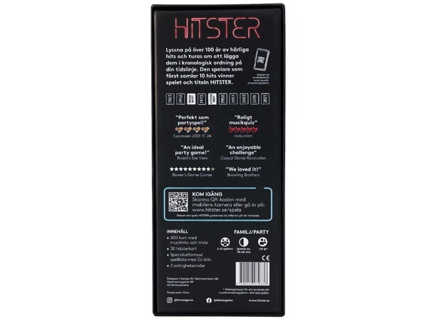 Hitster Partyspill - SVENSK utgave 