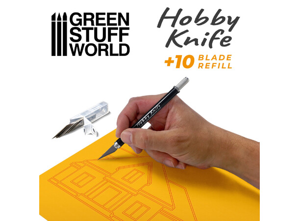 Hobby Knife (med 10 ekstra blad) Green Stuff World 