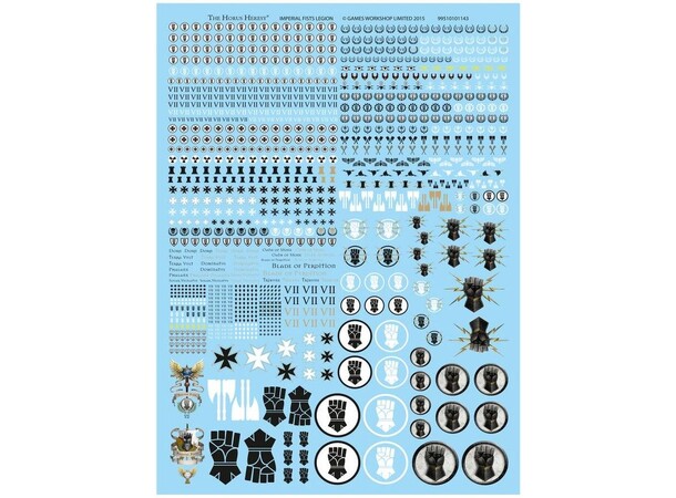 Imperial Fists Legion Transfer Sheet The Horus Heresy 