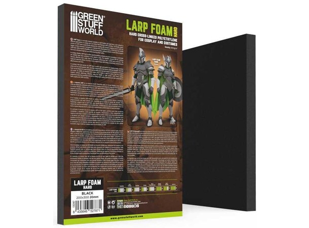LARP Foam for Weapons - Black (Hard) Green Stuff World 