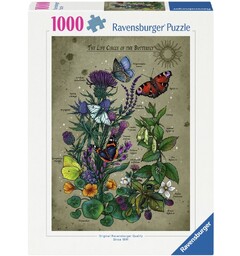 Lifecircle Butterfly 1000 biter Ravensburger Puzzle Puslespill