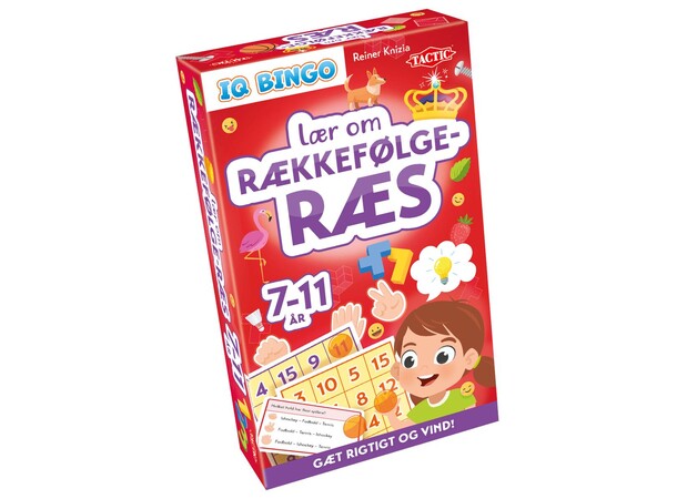 Lær om Rækkefølge Ræs IQ Bingo - DANSK 