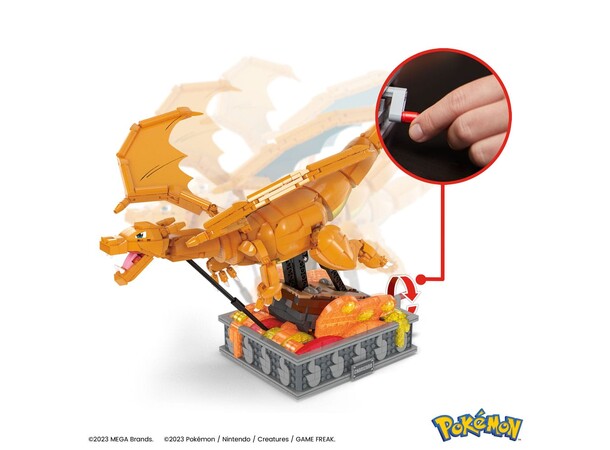 Mega Bloks Pokemon Motion Charizard 1664 biter - 30 cm