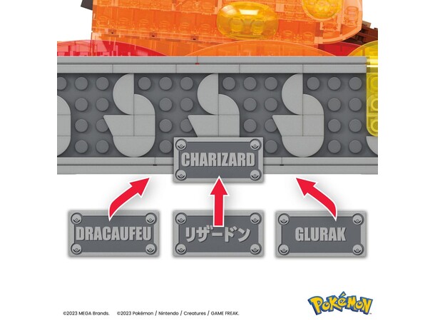 Mega Bloks Pokemon Motion Charizard 1664 biter - 30 cm 