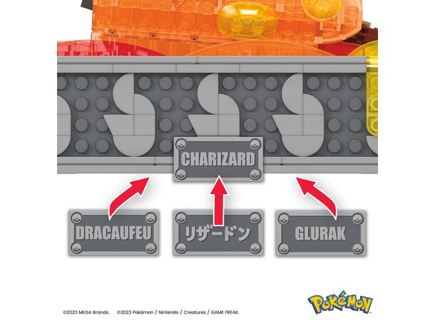 Mega Bloks Pokemon Motion Charizard 1664 biter - 30 cm