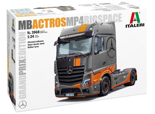 Mercedes-Benz Actros MP4 Big Space GP Ed Italeri 1:24 Byggesett 