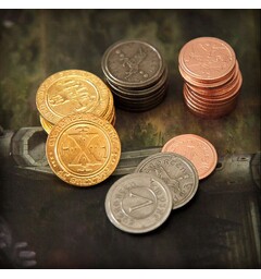 Metal Coins - Medieval - 50 stk Mayday Games - Board Game Upgrade Set