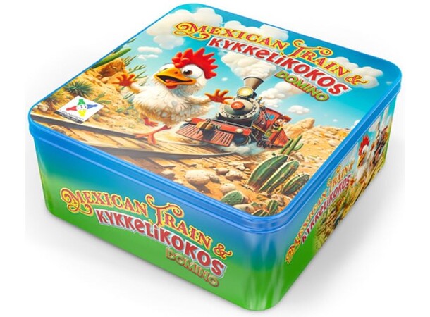 Mexican Train & Kykelikokos Domino Brettspill - Norsk utgave 