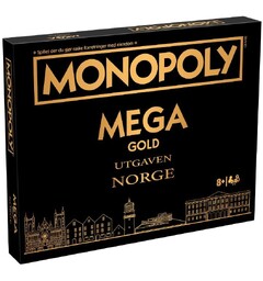 Monopoly Mega Gold Edition - NORSK Norsk utgave