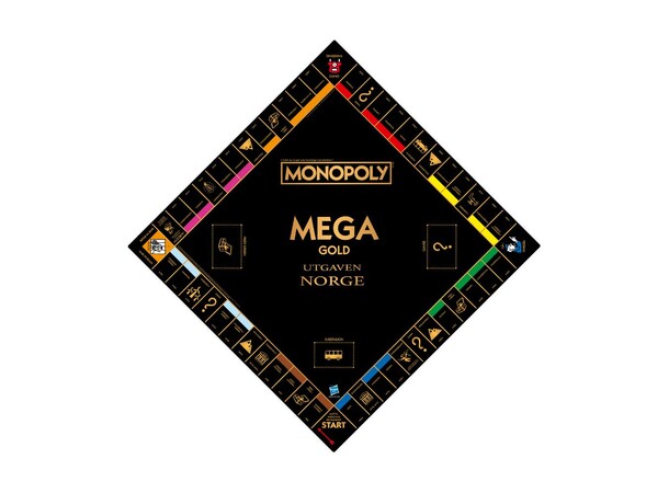 Monopoly Mega Gold Edition Brettspill Norsk utgave 