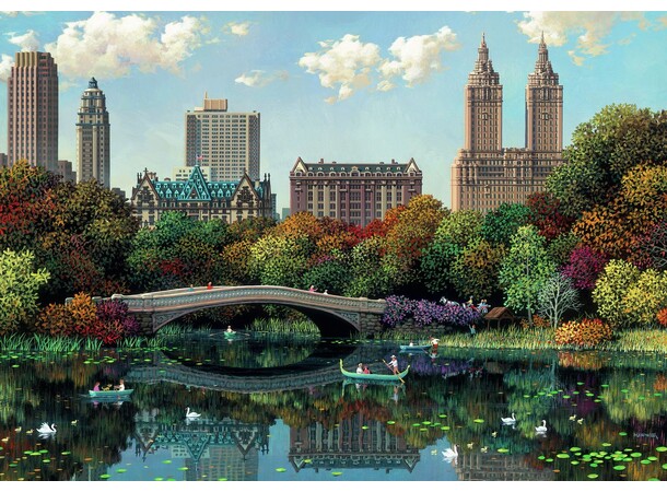 NY Central Park Bow Bridge 1000 biter Ravensburger Puzzle Puslespill 