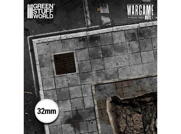 Neoprene Mat 4x4 Ground Zero District Green Stuff World - 120 x 120 cm 