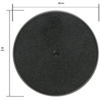 Plastbaser Svart Round - 100mm (1 stk) 
