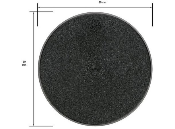 Plastbaser Svart Round - 100mm (1 stk) 