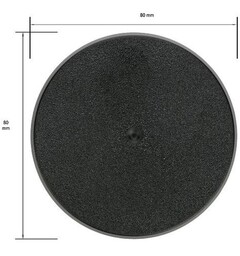 Plastbaser Svart Round - 100mm (1 stk)