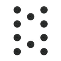 Plastbaser Svart Round - 25mm (10 stk) Citadel