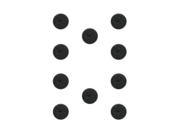 Plastbaser Svart Rund - 25mm (10 st) Citadel 