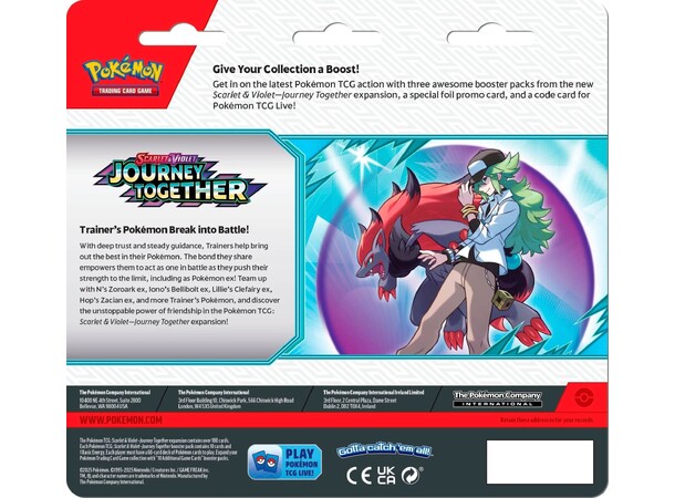 Pokemon Journey Together 3-Pack #2 Scrafty 