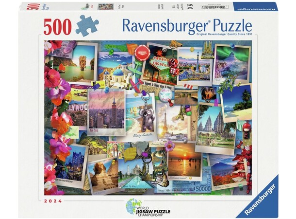 Postcards 500 bitar Pussel Ravensburger Puzzle 