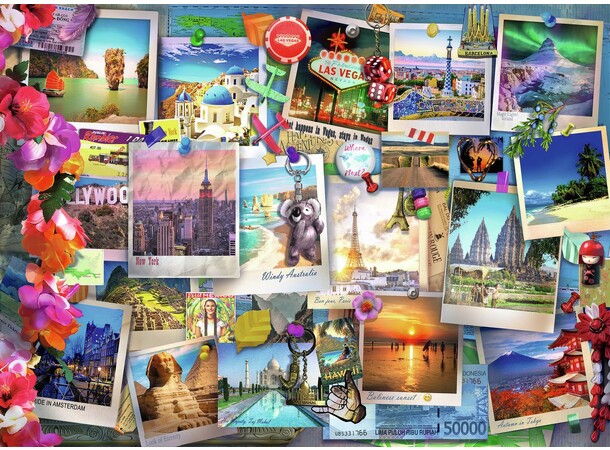 Postcards 500 biter Puslespill Ravensburger Puzzle 