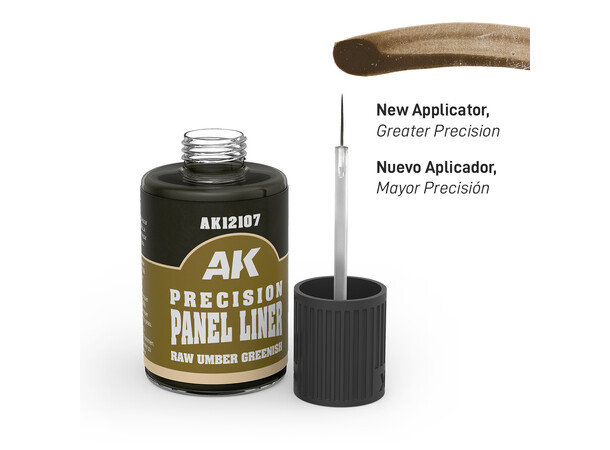 Precision Panel Liner - Raw Umber 30ml Greenish - AK Interactive 