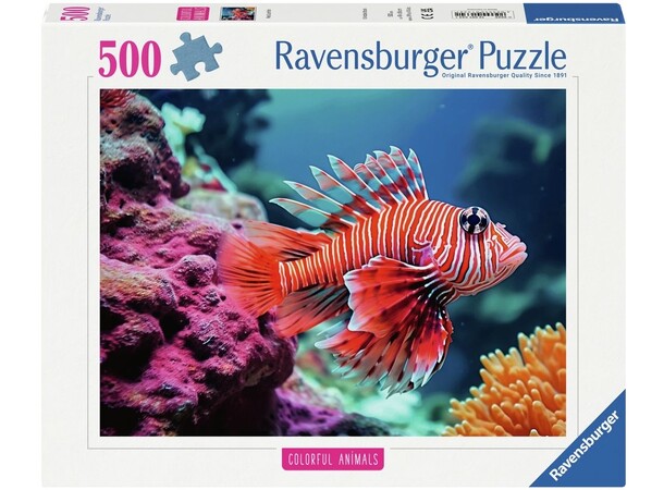 Red Lionfish 500 biter Puslespill Ravensburger Puzzle 
