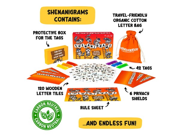 Shenanigrams Ordspill The Mega Mischievous Word Game 