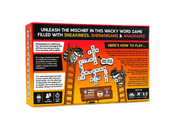 Shenanigrams Ordspill The Mega Mischievous Word Game 