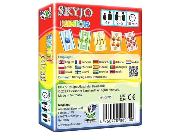 Skyjo Junior Kortspel Svensk utgåva 