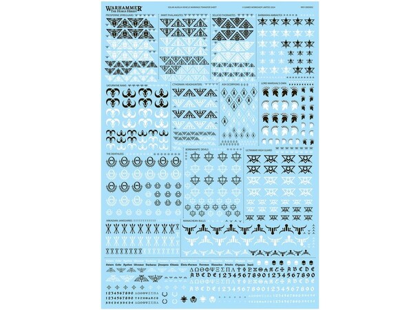 Solar Auxilia Vehicle Transfer Sheet The Horus Heresy 