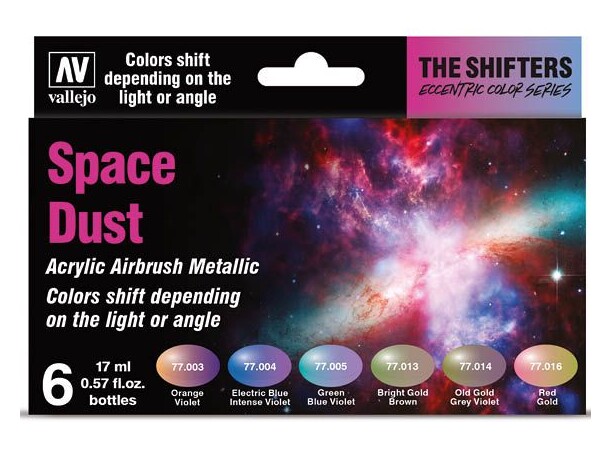 Space Dust Paint Set - For Airbrush Vallejo Eccentric Colors 