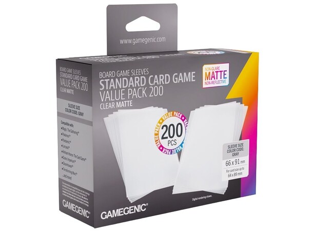 Standard Card Game Value Pack 66x91 x200 Gamegenic 