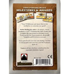 Terraforming Mars Milestones/Awards Exp Utvidelse til Terraforming Mars