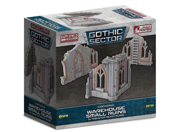 Terreng Warehouse Small Ruins Battlefield in a Box - Gothic Sector 